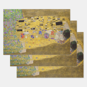 Gustav Klimt's The Kiss 1907–1908 Wrapping Paper Sheet