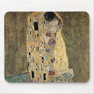 Gustav Klimt's The Kiss (circa 1908) Mouse Mat