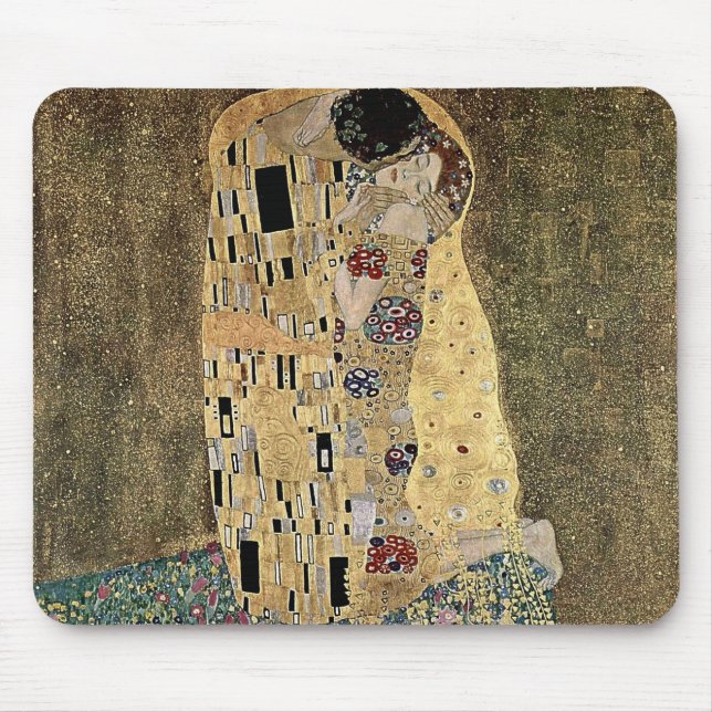 Gustav Klimt's The Kiss (circa 1908) Mouse Mat (Front)