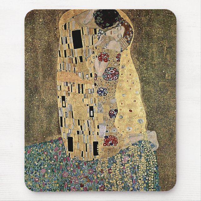 Gustav Klimt's The Kiss (circa 1908) Mouse Mat (Front)