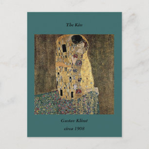 Gustav Klimt's The Kiss (circa 1908) Postcard