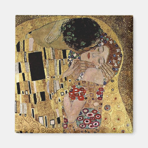 Gustav Klimt's The Kiss Detail (circa 1908) Magnet