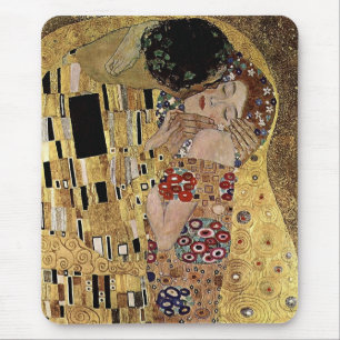 Gustav Klimt's The Kiss Detail (circa 1908) Mouse Mat