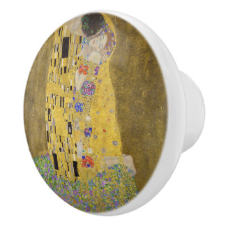 Gustav Klimt's The Kiss Painting Art Ceramic Knob