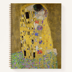 Gustav Klimt's The Kiss Painting Art Notebook