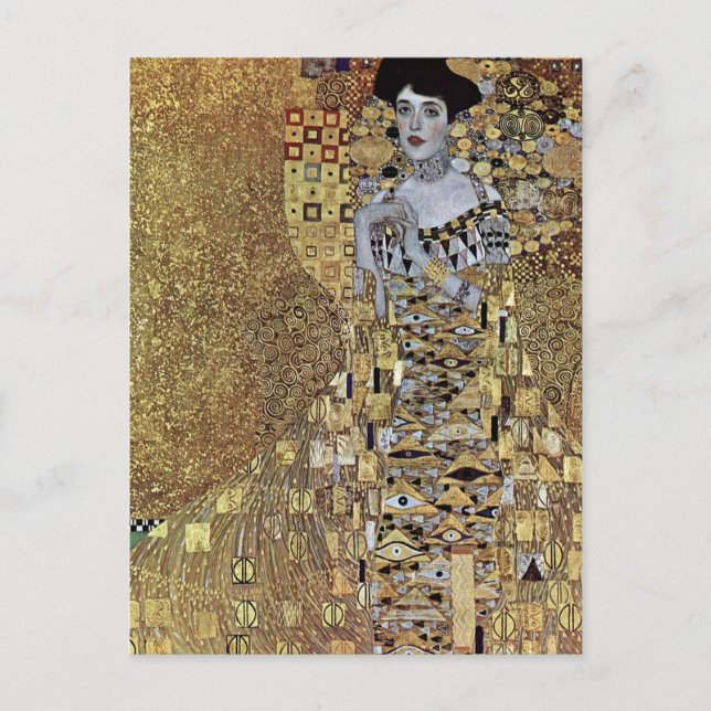 Gustav Klimt's The Lady in Gold, Adele Bloch-Bauer Postcard (Front)