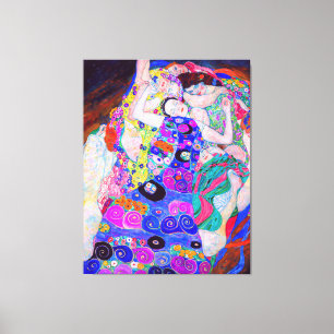 Gustav Klimt's The Virgin (1913) famous painting.  Canvas Print