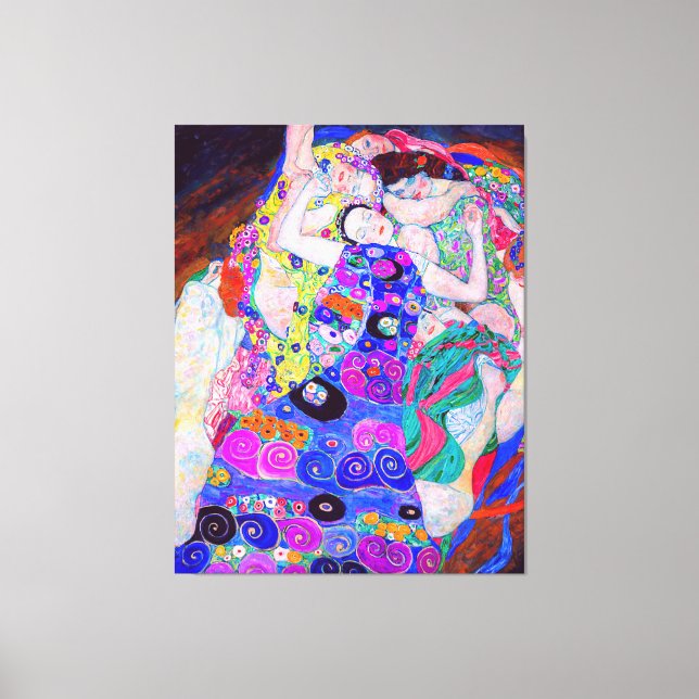 Gustav Klimt's The Virgin (1913) famous painting.  Canvas Print (Front)
