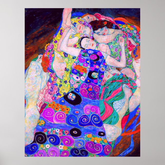 Gustav Klimt's The Virgin (1913) famous painting. Poster (Front)