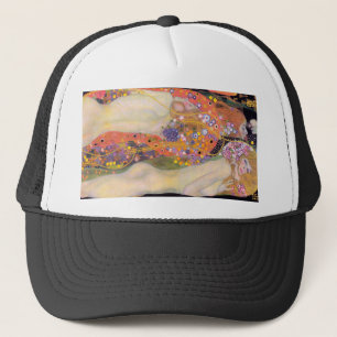 Gustav Klimt's Water Serpents II famous painting Trucker Hat