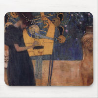 Gustav Kllimt Harp Music Mouse Pad