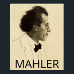 Gustav Mahler (1902, portrait) Poster<br><div class="desc">Portrait of Gustav Mahler by Emil Orlik,  1902.</div>