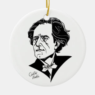 Gustav Mahler Ceramic Tree Decoration