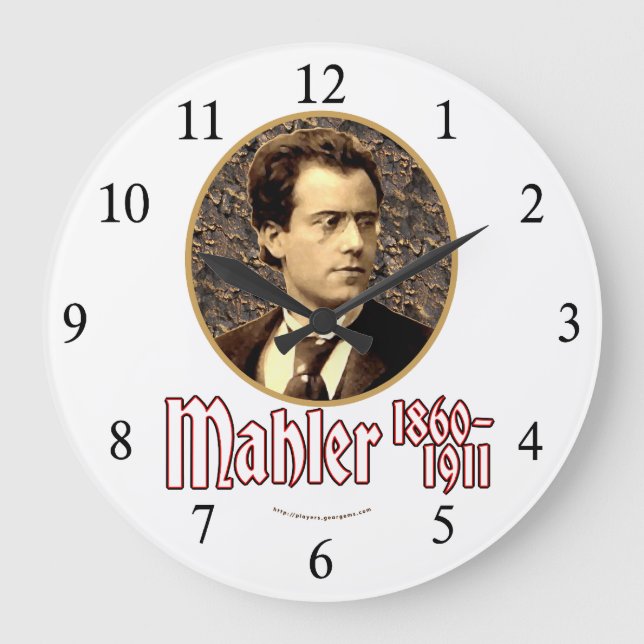 Gustav Mahler Large Clock (Front)