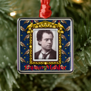 Gustav Mahler Metal Tree Decoration