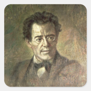 Gustav Mahler Square Sticker