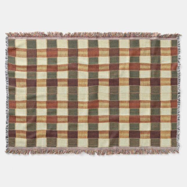 Gustav Stickley Woven  Throw Blanket (Front)