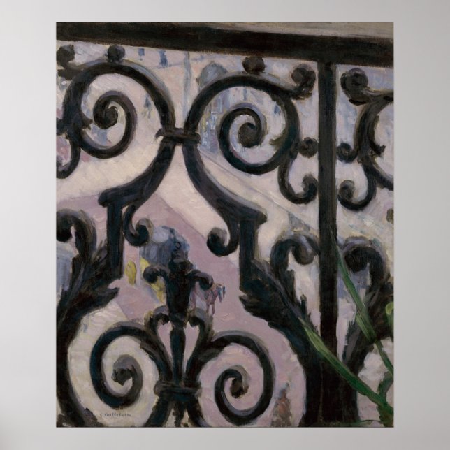 Gustave Cailebotte | View from a Balcony Poster (Front)