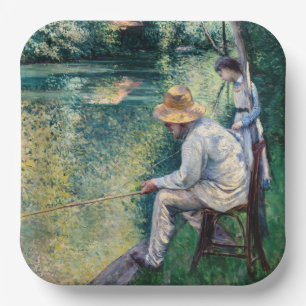Gustave Caillebotte - Angling Paper Plate