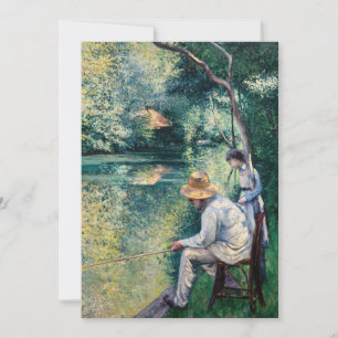 Gustave Caillebotte - Angling Thank You Card