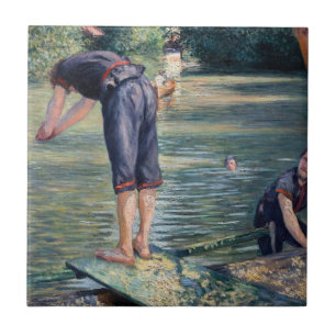 Gustave Caillebotte - Bathers, Bank of the Yerres Tile