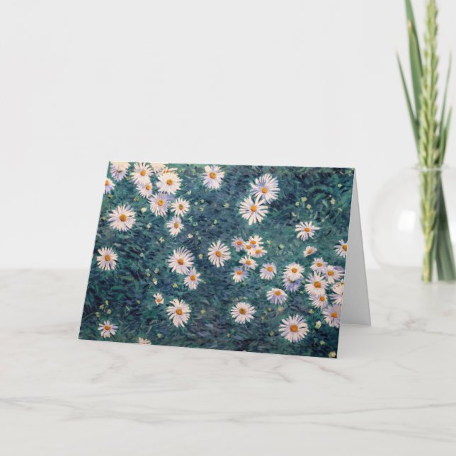 Gustave Caillebotte - Bed of Daisies, Detail Card (Front)