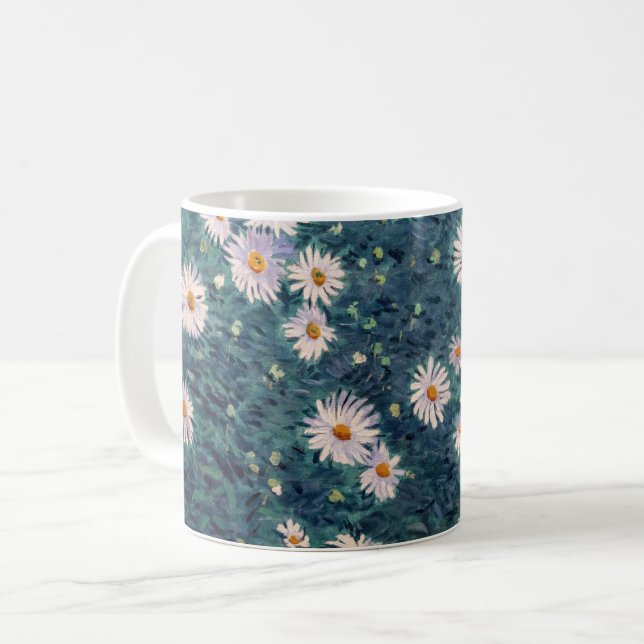 Gustave Caillebotte - Bed of Daisies, Detail Coffee Mug (Front Left)