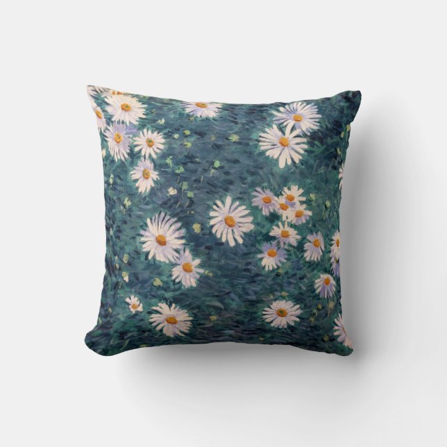 Gustave Caillebotte - Bed of Daisies, Detail Cushion (Front)