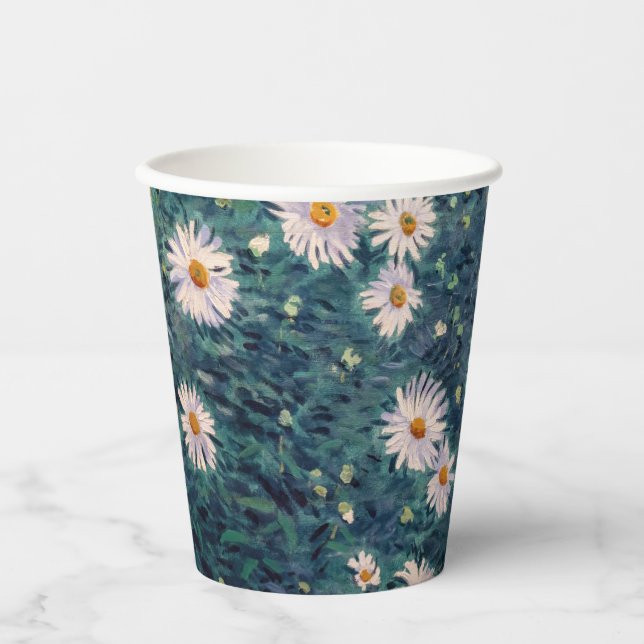 Gustave Caillebotte - Bed of Daisies, Detail Paper Cups (Front)