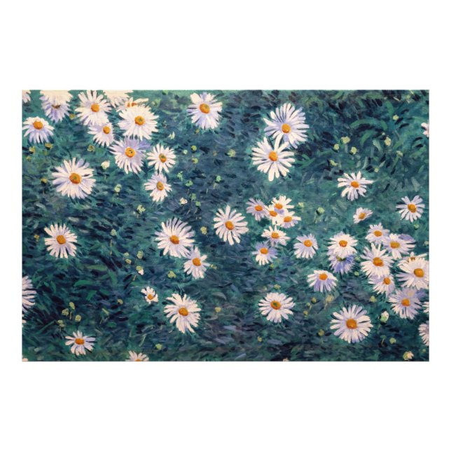 Gustave Caillebotte - Bed of Daisies, Detail Photo Print (Front)