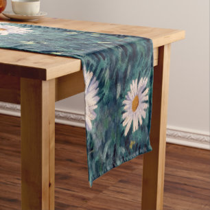 Gustave Caillebotte - Bed of Daisies, Detail Short Table Runner