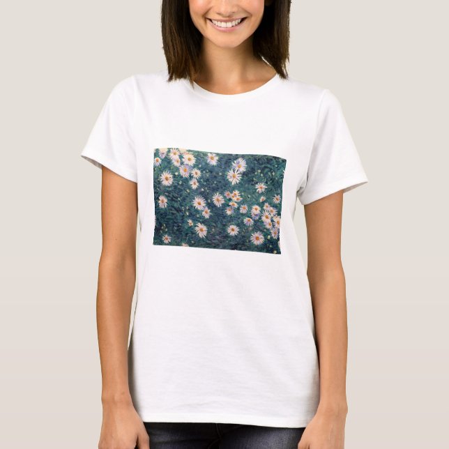 Gustave Caillebotte - Bed of Daisies, Detail T-Shirt (Front)