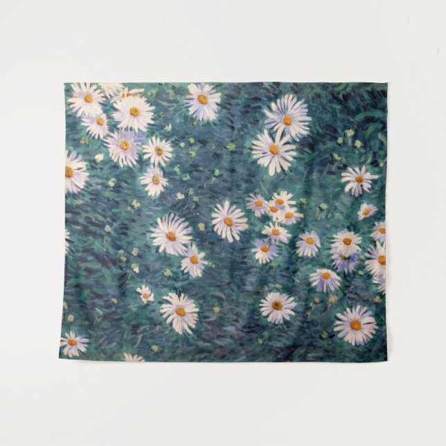 Gustave Caillebotte - Bed of Daisies, Detail Tapestry (Front (Horizontal))