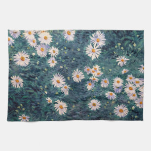 Gustave Caillebotte - Bed of Daisies, Detail Tea Towel