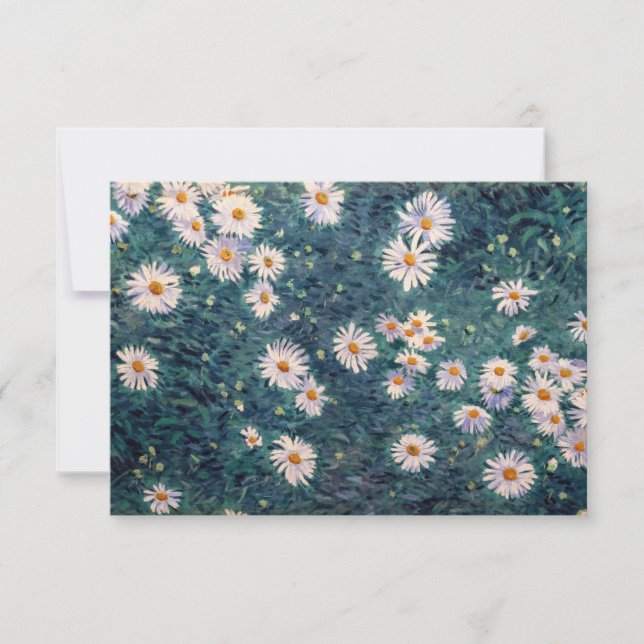 Gustave Caillebotte - Bed of Daisies, Detail Thank You Card (Front)