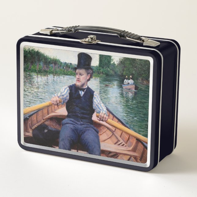 Gustave Caillebotte - Boating Party Metal Lunch Box (Front)