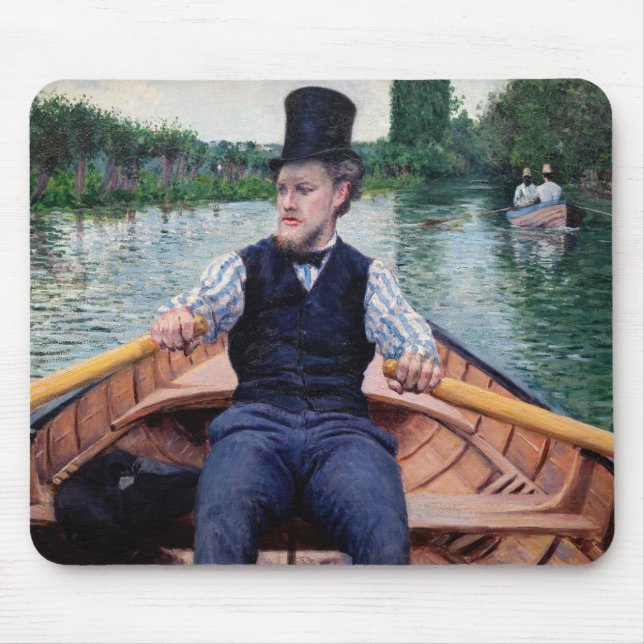 Gustave Caillebotte - Boating Party Mouse Mat (Front)
