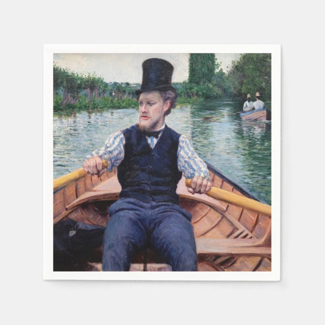 Gustave Caillebotte - Boating Party Napkin (Front)