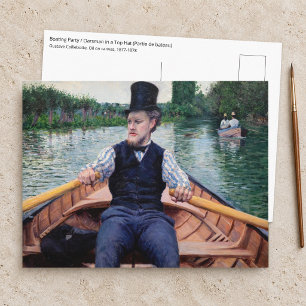 Gustave Caillebotte - Boating Party Postcard