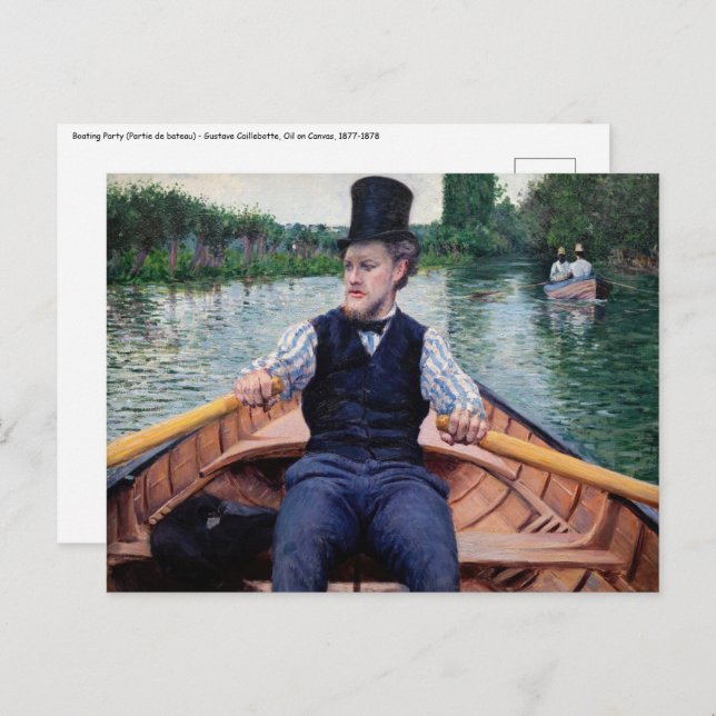 Gustave Caillebotte - Boating Party Postcard (Front/Back)