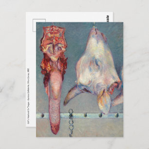 Gustave Caillebotte - Calf's Head and Ox Tongue Postcard