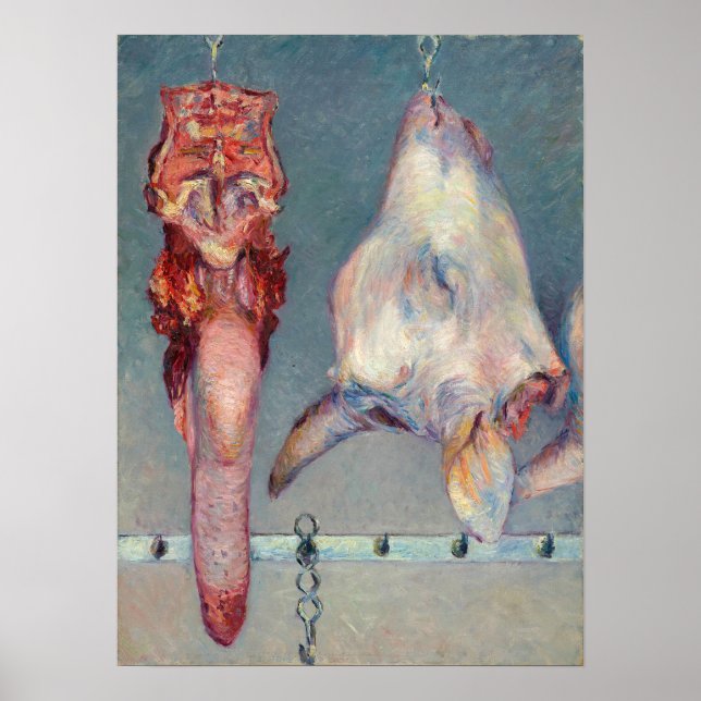 Gustave Caillebotte - Calf's Head and Ox Tongue Poster (Front)