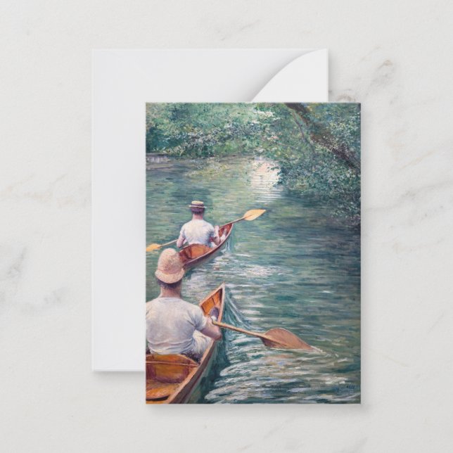 Gustave Caillebotte - Canoes on the Yerres Card (Front)