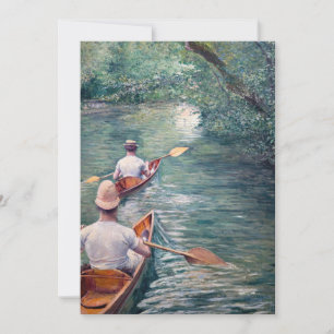 Gustave Caillebotte - Canoes on the Yerres Invitation