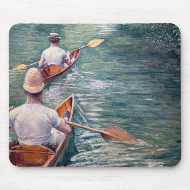 Gustave Caillebotte - Canoes on the Yerres Mouse Mat (Front)