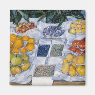 Gustave Caillebotte - Fruit Displayed on a Stand Magnet