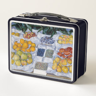 Gustave Caillebotte - Fruit Displayed on a Stand Metal Lunch Box