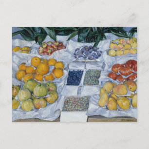 Gustave Caillebotte - Fruit Displayed on a Stand Postcard