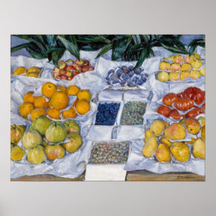 Gustave Caillebotte - Fruit Displayed on a Stand Poster