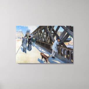 Gustave Caillebotte - Le Pont de l'Europe Canvas Print